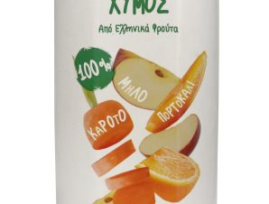 100% φυσικός χυμός πορτοκάλι, μήλο, καρότο Ομοσπονδία (1 Lt)