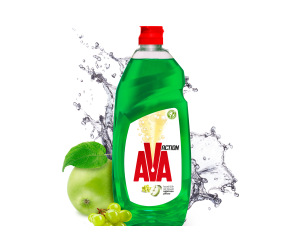 Υγρό Πιάτων Πράσινο Μήλο Action Ava (900 ml)