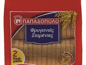 Φρυγανιές Σταρένιες Παπαδοπούλου (255 g)