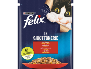 Τροφή για γάτες με Βοδινό Felix (85g)