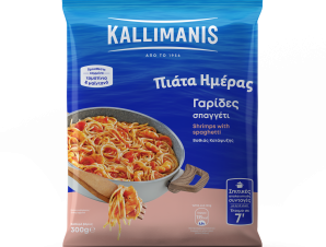 Γαρίδες με Σπαγκέτι και Σάλτσα Ντομάτας Kallimanis (300g)