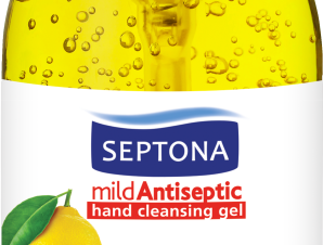 Ήπιο Aντισηπτικό Gel Καθαρισμού Χεριών με Άρωμα Λεμόνι 70% Οινόπνευμα Septona (1000ml)